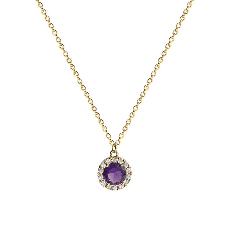 Spring and Summer New Ladies Necklace Simple Style Round Zircon Ladies Pendant Clavicle Necklace
Spring and Summer New Ladies Necklace Simple Style Round Zircon Ladies Pendant Clavicle Necklace