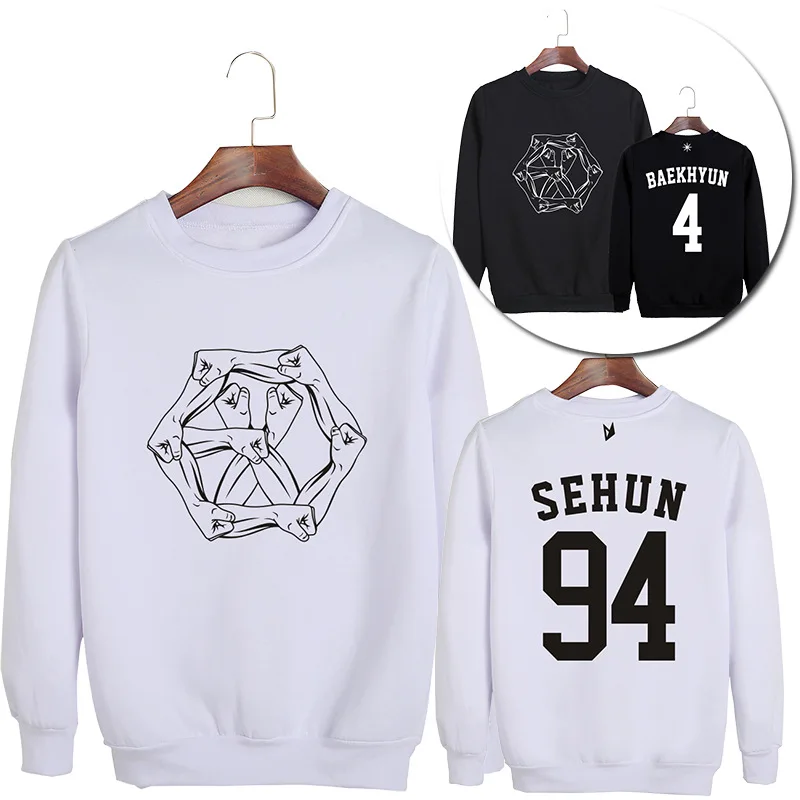 Корейские свободные теплые толстовки Kpop EXO с круглым вырезом, женские/мужские повседневные свободные толстовки в стиле Харадзюку с надпись...
Корейские свободные теплые толстовки Kpop EXO с круглым вырезом, женские/мужские повседневные свободные толстовки в стиле Харадзюку с надпись...