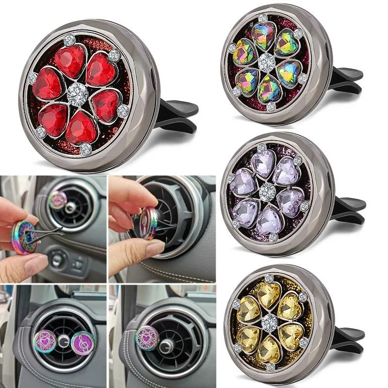 Refillable Car Air Freshener Smell Perfume Diffuser Clip Auto Vent Essential Oil Stainless Steel Locket Interior Accessories
Refillable Car Air Freshener Smell Perfume Diffuser Clip Auto Vent Essential Oil Stainless Steel Locket Interior Accessories