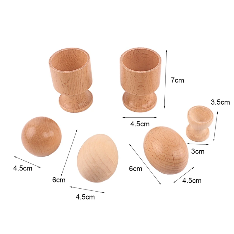 Infant Montessori Material 3D Object Fitting Exercise Practic Toys Egg Cup Ball Cup Wood Toy 8-12 Month Baby Hand & Feet Finders
Infant Montessori Material 3D Object Fitting Exercise Practic Toys Egg Cup Ball Cup Wood Toy 8-12 Month Baby Hand & Feet Finders