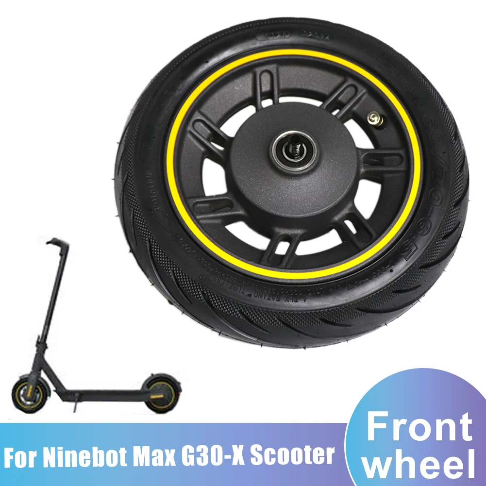 10 Inch Front Wheel Vorderradnabe Mit Vacuum Tubeless Tire Assembly 60/70-6.5 55PSI for Ninebot Max G30-X Kickscooter
10 Inch Front Wheel Vorderradnabe Mit Vacuum Tubeless Tire Assembly 60/70-6.5 55PSI for Ninebot Max G30-X Kickscooter