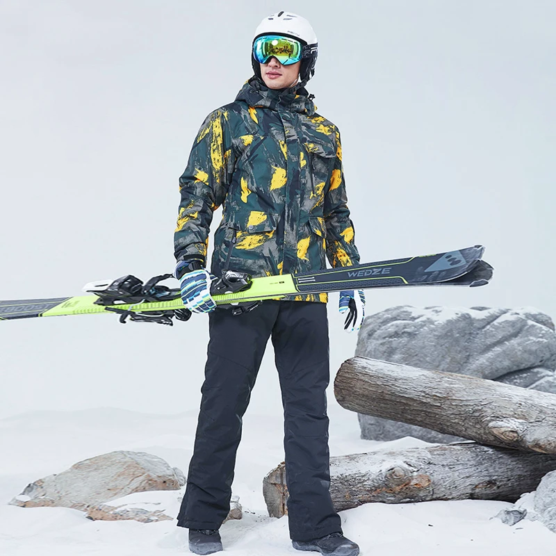

Лыжный костюм PHMAX, ветрозащитная зимняя утепленная флисовая лыжная одежда, уличная спортивная одежда для катания на лыжах и сноуборде, зимн...