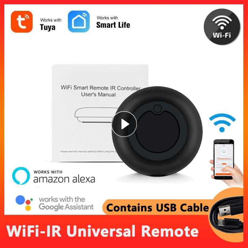 Smart Universal IR Remote WiFi Tuya For Smart Home Control TV AC Air Conditioner Work With Alexa Google Home Tuya Smart Life APP
Smart Universal IR Remote WiFi Tuya For Smart Home Control TV AC Air Conditioner Work With Alexa Google Home Tuya Smart Life APP