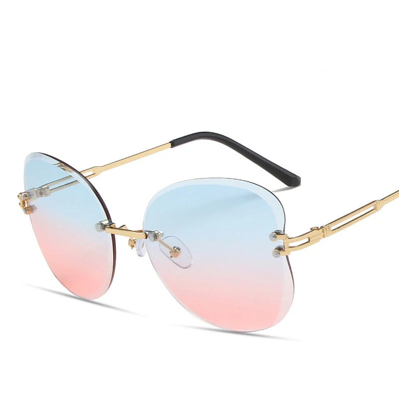 Fashion Rimless Women's Sunglasses Brand Designer Butterfly Shaped Gradient Female Glasses Oculos Shades UV400 De Sol Eyewear
Fashion Rimless Women's Sunglasses Brand Designer Butterfly Shaped Gradient Female Glasses Oculos Shades UV400 De Sol Eyewear