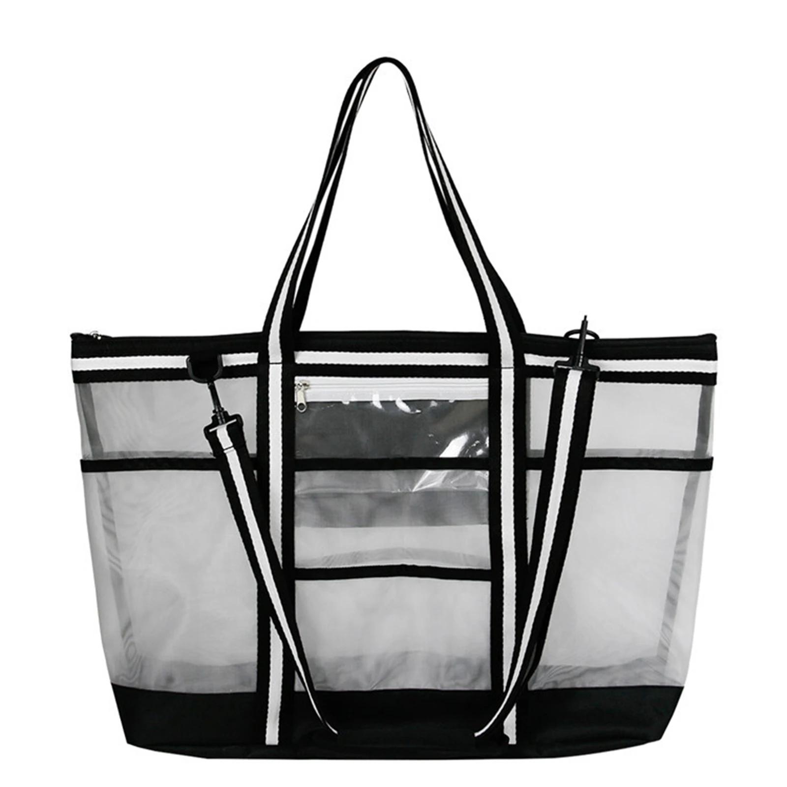 Summer Mesh Beach Bag with Mobile Phone Zipper Storage Adjustable Shoulder Strap Handbag for Beach
Summer Mesh Beach Bag with Mobile Phone Zipper Storage Adjustable Shoulder Strap Handbag for Beach