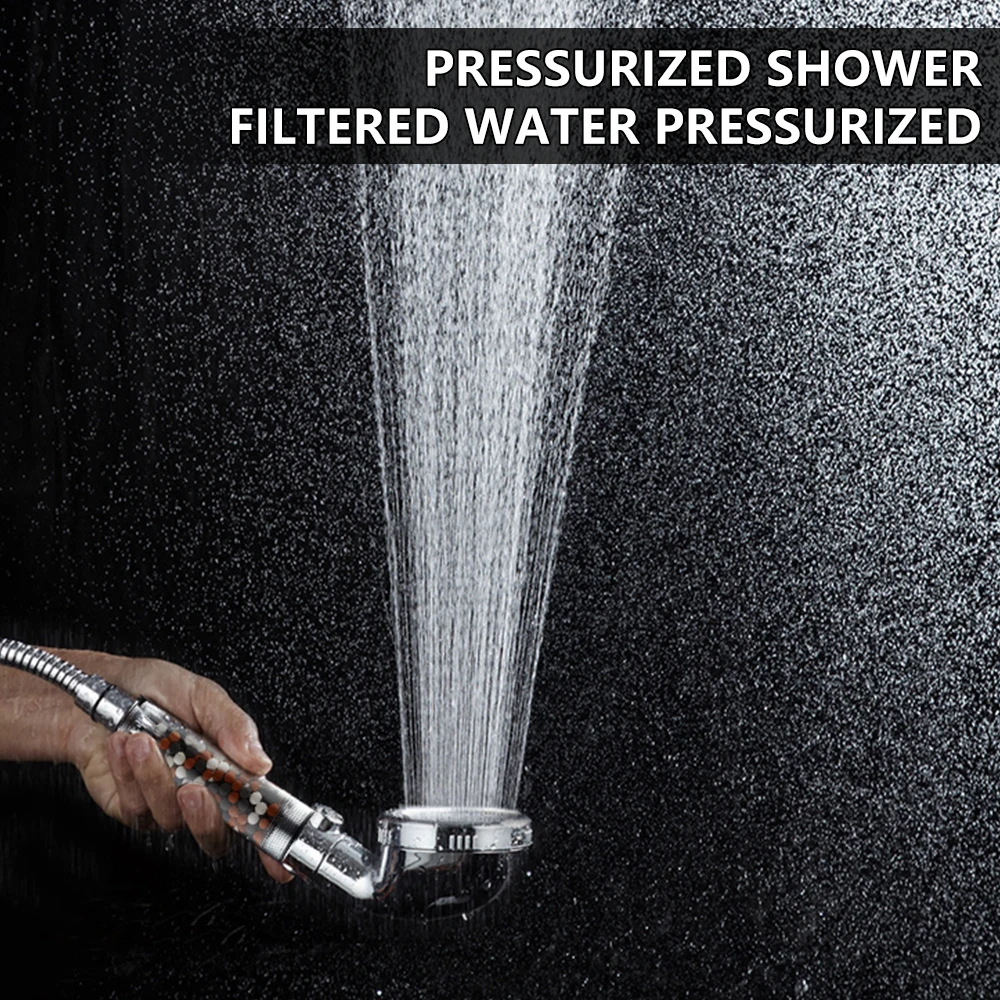 New Bathroom 3-Function SPA Shower Head with Switch on/off Button High Pressure Anion Filter Bath Head Water Saving Shower
New Bathroom 3-Function SPA Shower Head with Switch on/off Button High Pressure Anion Filter Bath Head Water Saving Shower