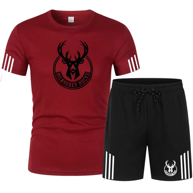 2021 New Sportswear Summer Men's Cotton Printed Two-Piece T-Shirt + Shorts Brand Track And Field Sports Suit
2021 New Sportswear Summer Men's Cotton Printed Two-Piece T-Shirt + Shorts Brand Track And Field Sports Suit
