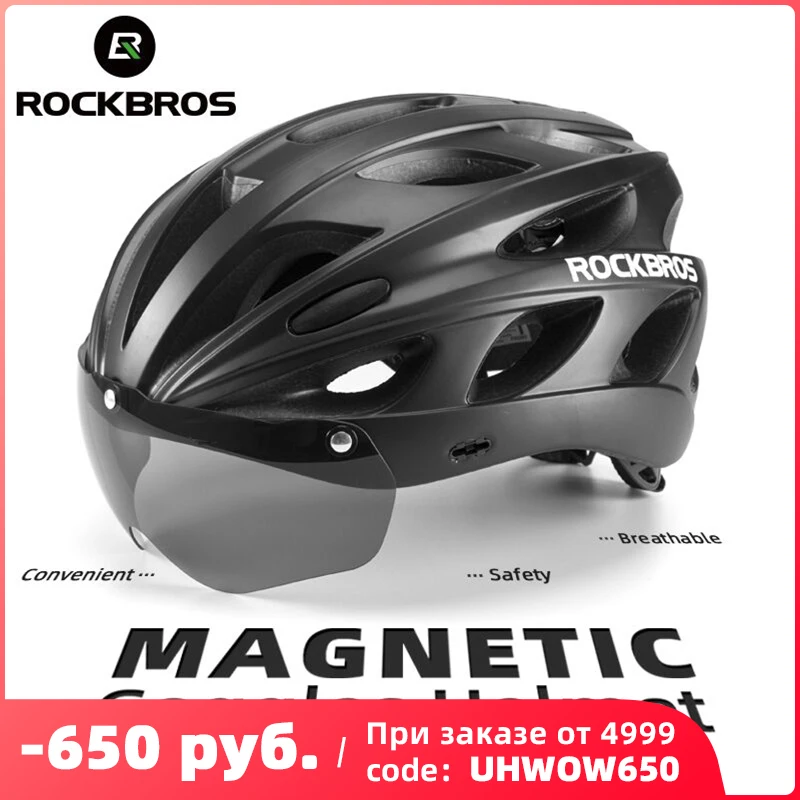 ROCKBROS Bicycle Helmet Men EPS Integrally-molded Breathable Cycling Helmet Men Women Goggles Lens Aero MTB Road Bike Helmet
ROCKBROS Bicycle Helmet Men EPS Integrally-molded Breathable Cycling Helmet Men Women Goggles Lens Aero MTB Road Bike Helmet