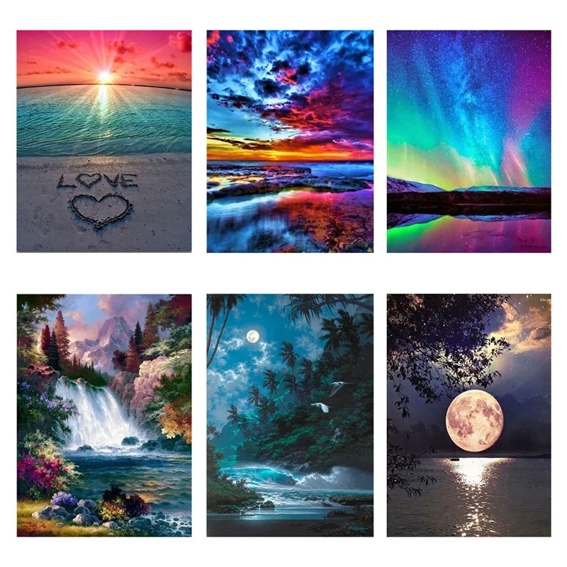 5D DIY Diamond Panting Moon Seaside Landscape Full Round Drill Embroidery Cross Stich Modern Wall Art Kit Mosaic Home Decor Gift
5D DIY Diamond Panting Moon Seaside Landscape Full Round Drill Embroidery Cross Stich Modern Wall Art Kit Mosaic Home Decor Gift