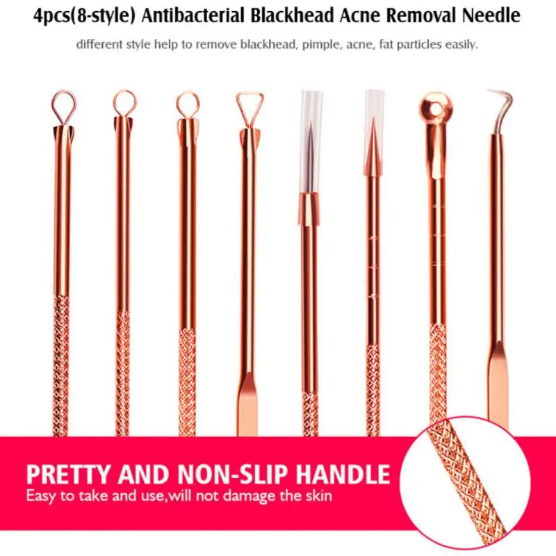 4pcs Stainless Steel Acne Removal Needles Pimple Blackhead Remover Tools Spoon Face Skin Care Tools Needles Facial Pore Cleaner
4pcs Stainless Steel Acne Removal Needles Pimple Blackhead Remover Tools Spoon Face Skin Care Tools Needles Facial Pore Cleaner