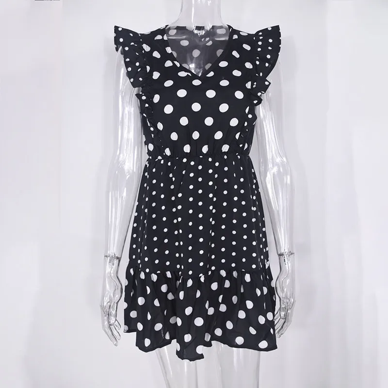 Summer Sexy Dress O-neck Sleeveless Boho Ladies Dress New Style Polka Dot Print Ruffled Dress Fashion Patchwork Mini Dress Alt
Summer Sexy Dress O-neck Sleeveless Boho Ladies Dress New Style Polka Dot Print Ruffled Dress Fashion Patchwork Mini Dress Alt