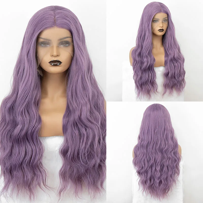 Gossamelle Long Purple Synthetic Lace Front Wigs for Women Body Wavy Wig Cosplay Wig Ginger Green Blonde Blue Wig Heat Resistant
Gossamelle Long Purple Synthetic Lace Front Wigs for Women Body Wavy Wig Cosplay Wig Ginger Green Blonde Blue Wig Heat Resistant
