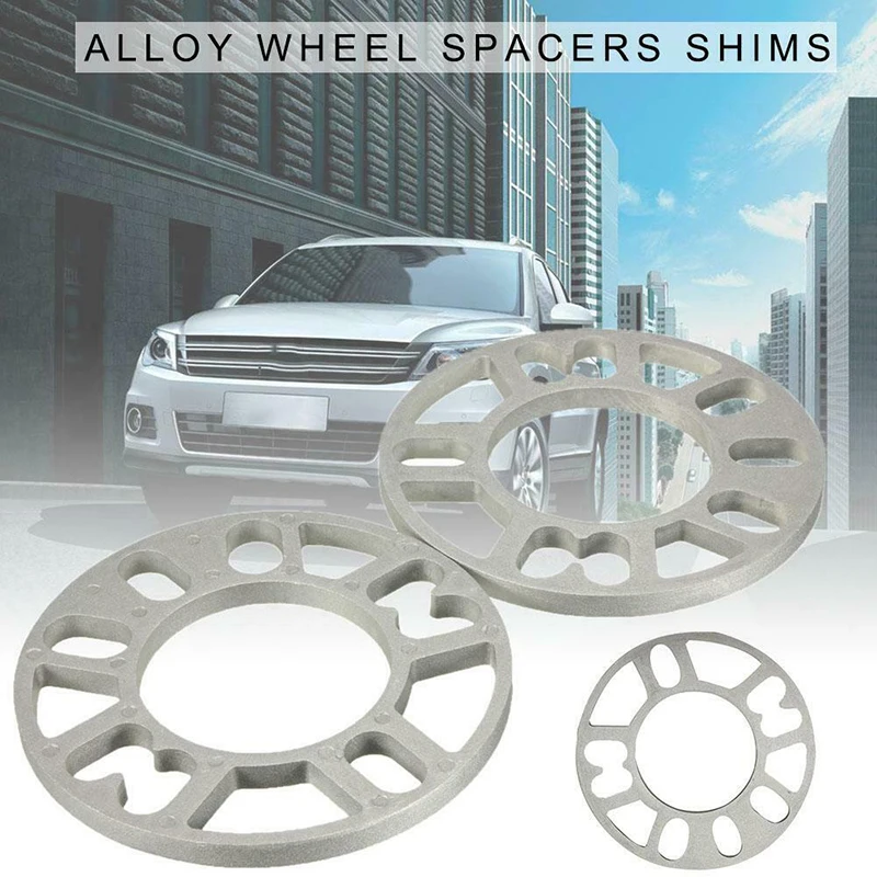 

1X 5mm Aluminum ET Adjusting Shims Car Wheel Spacers Wheelbase Gasket Flange