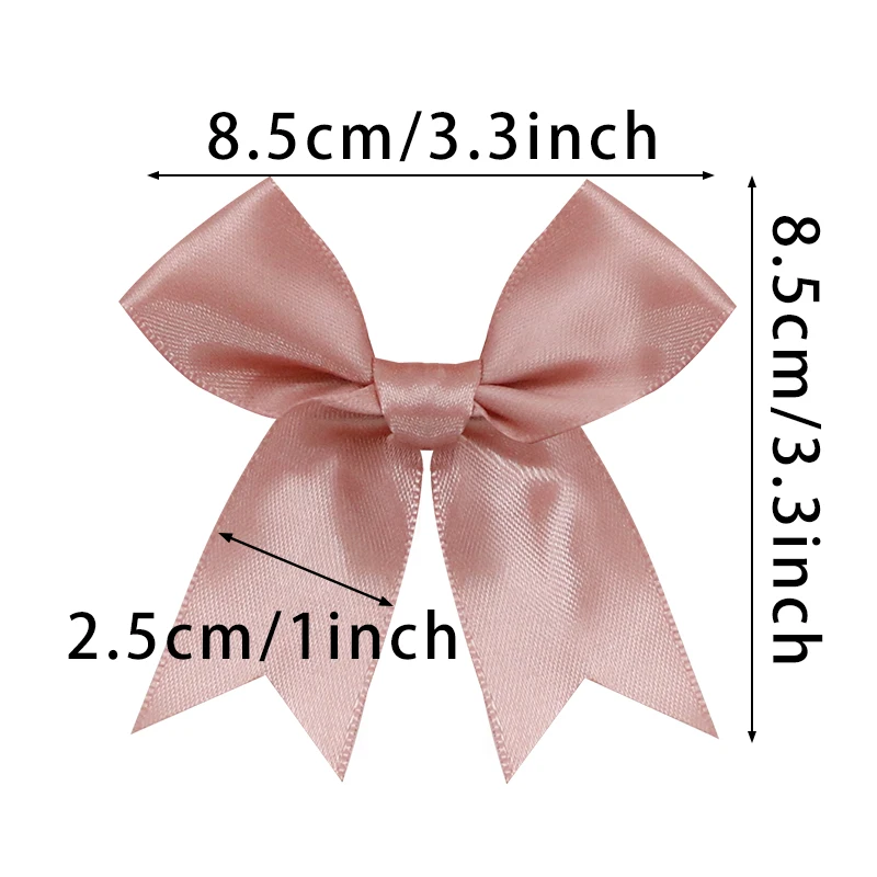 50PCS 85*85mm Pink Satin Ribbon Bows Decoration Packages Gift Wrapping Small Bowknot Flower DIY Bows For Craft Wedding Bow Birth
50PCS 85*85mm Pink Satin Ribbon Bows Decoration Packages Gift Wrapping Small Bowknot Flower DIY Bows For Craft Wedding Bow Birth