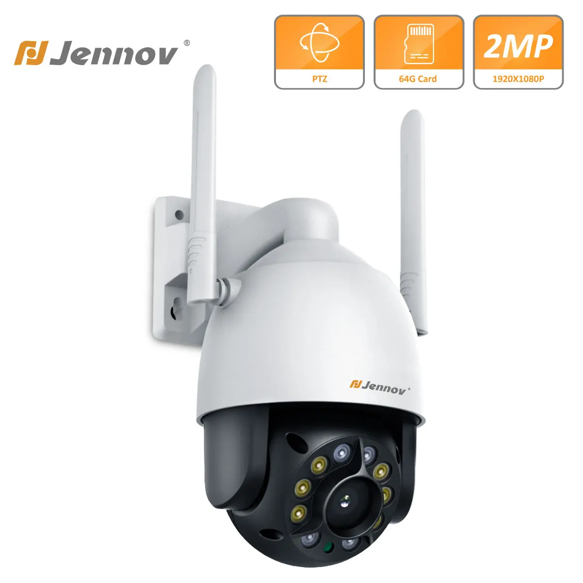 1080P Security Wireless Camera Outdoor PTZ Surveillance WIFI IP Cameras Automatic Tracking CCTV Color Night Vision Two-Way Audio
1080P Security Wireless Camera Outdoor PTZ Surveillance WIFI IP Cameras Automatic Tracking CCTV Color Night Vision Two-Way Audio
