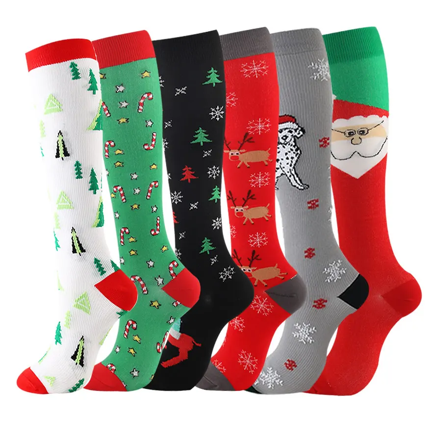 6 Pairs Mix Christmas High Compression Stocking Women Men Running Sport Cycling Socks Flight Travel Pressure Christmas Sock
6 Pairs Mix Christmas High Compression Stocking Women Men Running Sport Cycling Socks Flight Travel Pressure Christmas Sock