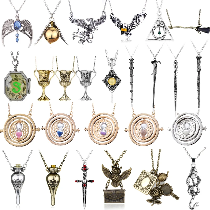 Magic Necklace Triangle Deathly Hallows Time Turner Owl Phoenix Pendant Choker Jewelry Gift Movie School Snitches Hourglass
Magic Necklace Triangle Deathly Hallows Time Turner Owl Phoenix Pendant Choker Jewelry Gift Movie School Snitches Hourglass