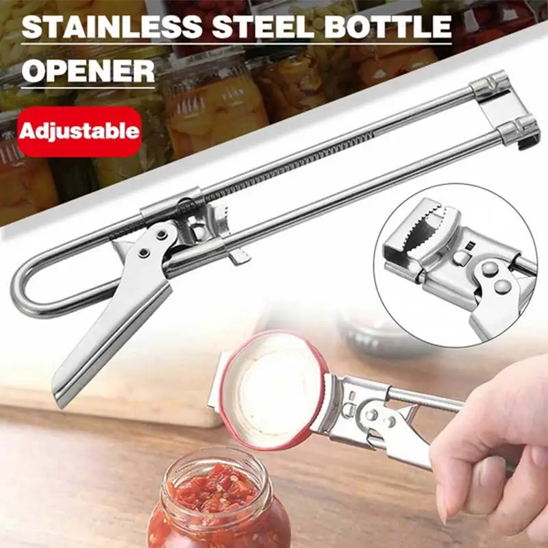 Stainless Steel Can Opener Creative Adjustable Multifunctional Bottle Opener Wine Beer Bottle Can Corkscrew For Home Hotel Bar
Stainless Steel Can Opener Creative Adjustable Multifunctional Bottle Opener Wine Beer Bottle Can Corkscrew For Home Hotel Bar