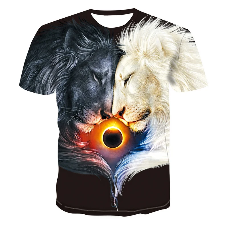 Summer 2021 New 3d Printed T-shirt Lion Animal Print Men's T-shirt Print Casual T-shirt O-neck Cool Fashion Short Sleeve
Summer 2021 New 3d Printed T-shirt Lion Animal Print Men's T-shirt Print Casual T-shirt O-neck Cool Fashion Short Sleeve