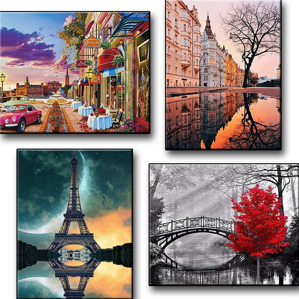 DIY Diamond Embroidery Dutch Bridge Prague Paris Cityscape Diamond Painting Cross Stitch Full Drill Rhinestone Mosaic Home Decor
DIY Diamond Embroidery Dutch Bridge Prague Paris Cityscape Diamond Painting Cross Stitch Full Drill Rhinestone Mosaic Home Decor