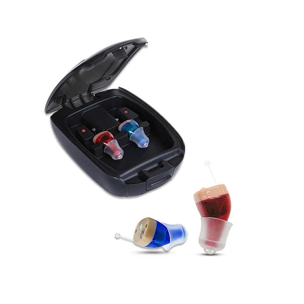 Mini Rechargeable Hearing Aid Digital CIC Hearing Aids Adjustable Tone Sound Amplifier Portable Deaf Elderly digital Hearing Aid
Mini Rechargeable Hearing Aid Digital CIC Hearing Aids Adjustable Tone Sound Amplifier Portable Deaf Elderly digital Hearing Aid