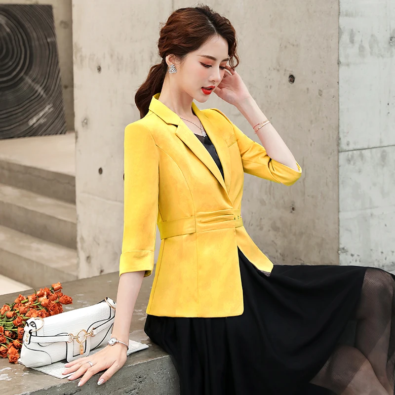 Elegant Pink Half Sleeve Formal Blazers Jackets Coat for Women Business Work Wear Professional Blaser Tops with Belt Plus Size
Elegant Pink Half Sleeve Formal Blazers Jackets Coat for Women Business Work Wear Professional Blaser Tops with Belt Plus Size