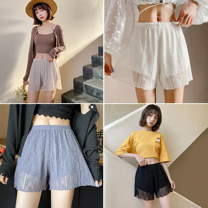 Double layer lace safety pants women's light proof underpants summer thin loose wear home ice silk safety pants
Double layer lace safety pants women's light proof underpants summer thin loose wear home ice silk safety pants