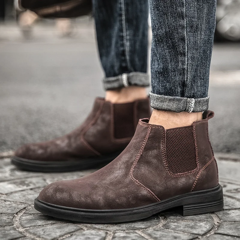 Chelsea Boots Men 2020 Autumn&Winter Classic Casual Boots Male Fashion Shoes Men Slip on Casual Botas Leather Snow Men's Boots
Chelsea Boots Men 2020 Autumn&Winter Classic Casual Boots Male Fashion Shoes Men Slip on Casual Botas Leather Snow Men's Boots