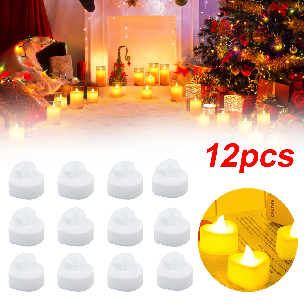 12pcsled Light Candles Heart Shape Candles Light Candles Valentine's Day Wedding Table Decor Party Candles Decoration Supplies
12pcsled Light Candles Heart Shape Candles Light Candles Valentine's Day Wedding Table Decor Party Candles Decoration Supplies