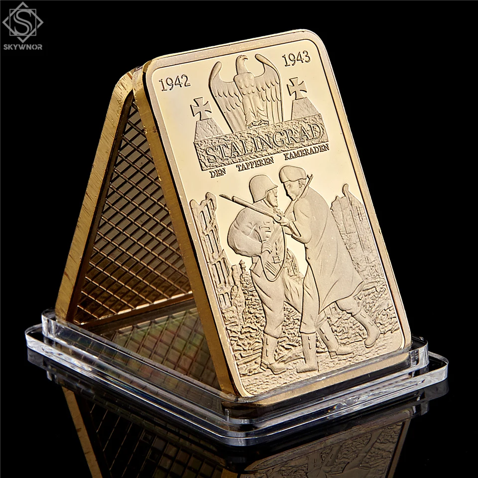 1942-1943 Russian Tank 999/1000 Reichs Gold Bullion &Clad Bar WWII War Doom Challenge Collection Coins 
1942-1943 Russian Tank 999/1000 Reichs Gold Bullion &Clad Bar WWII War Doom Challenge Collection Coins