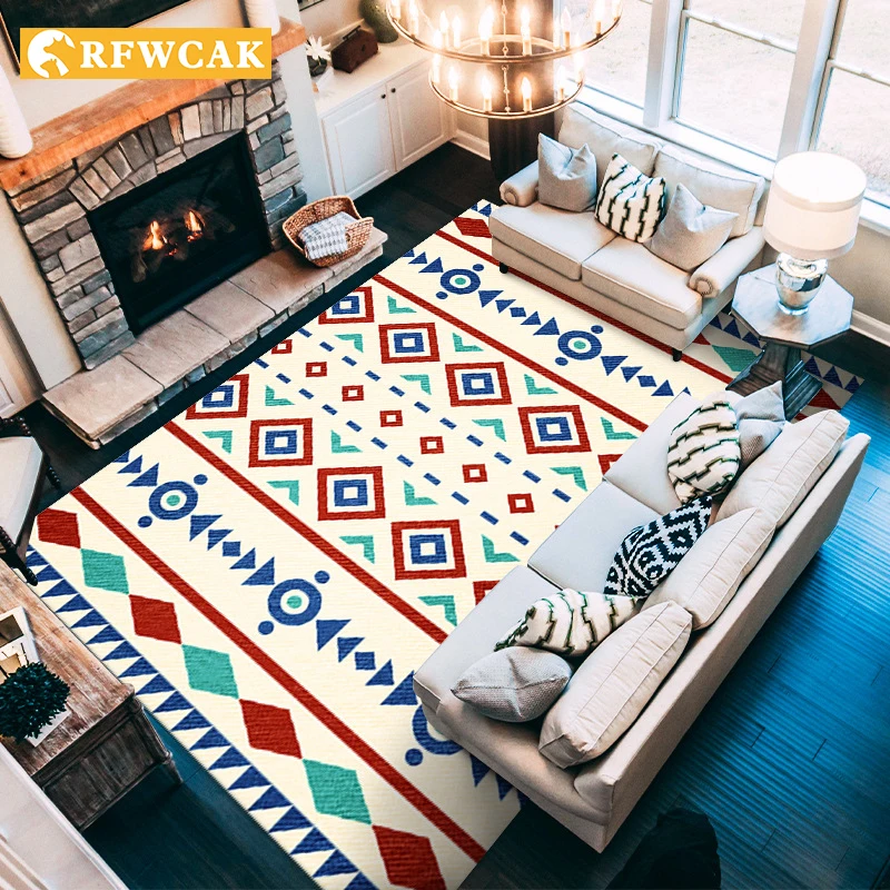 Moroccan Ethnic Carpet Large Area Living Room Coffee Table Sofa Mats Home Decoration Bedroom Office Simple Tatami Non-slipCarpet
Moroccan Ethnic Carpet Large Area Living Room Coffee Table Sofa Mats Home Decoration Bedroom Office Simple Tatami Non-slipCarpet