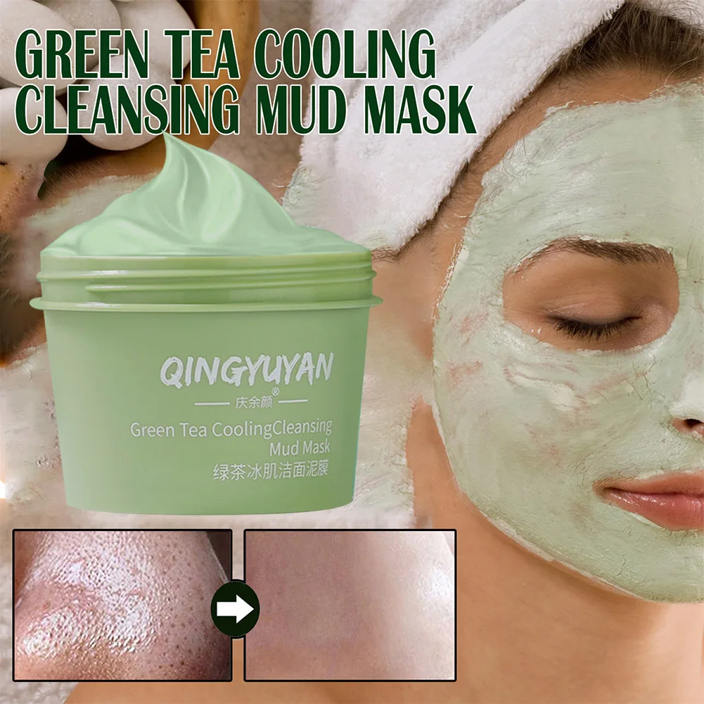 100g Face Mask Green Tea Ice Muscle Mud Mask Deep Cleaning Remove Blackheads And Shrink Pores Mask Facial Skin Care Products
100g Face Mask Green Tea Ice Muscle Mud Mask Deep Cleaning Remove Blackheads And Shrink Pores Mask Facial Skin Care Products