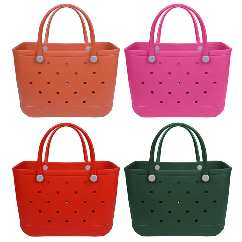 EVA Women Beach Tote Bag Large Capacity Beach Basket with Hole Pool Sunsries Storage Bag Designer Female Handbag
EVA Women Beach Tote Bag Large Capacity Beach Basket with Hole Pool Sunsries Storage Bag Designer Female Handbag