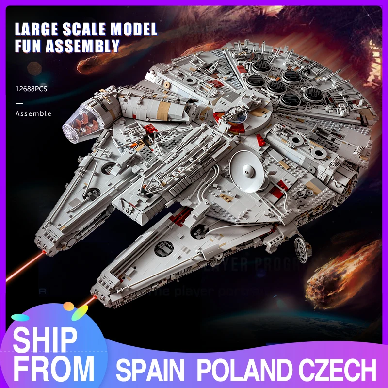 MOULD KING Starship Series Millennium Ultimate Falcons Building Blocks Destroyer Spaceship Construction Bricks Toys for Boys
MOULD KING Starship Series Millennium Ultimate Falcons Building Blocks Destroyer Spaceship Construction Bricks Toys for Boys
