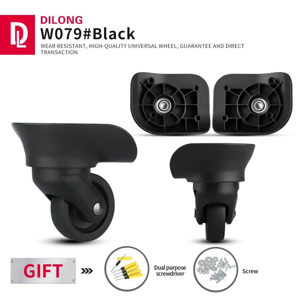 DILONG EIIE Trolley luggage accessories universal wheels suitcase repair rubber black high-quality replacement durable wheel
DILONG EIIE Trolley luggage accessories universal wheels suitcase repair rubber black high-quality replacement durable wheel