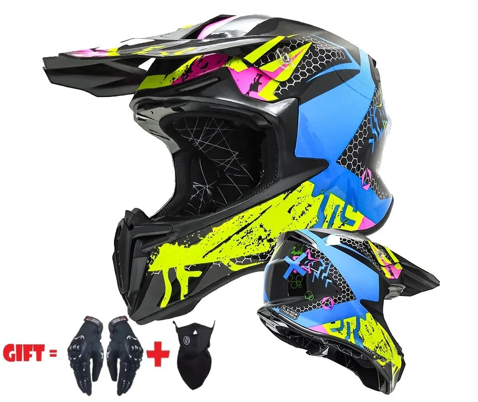 Full Face Off Road Motocross Helmet ATV Cross Helmets Racing Motorcycle Helmet Dirt Bike Capacete De casque Moto Casco
Full Face Off Road Motocross Helmet ATV Cross Helmets Racing Motorcycle Helmet Dirt Bike Capacete De casque Moto Casco