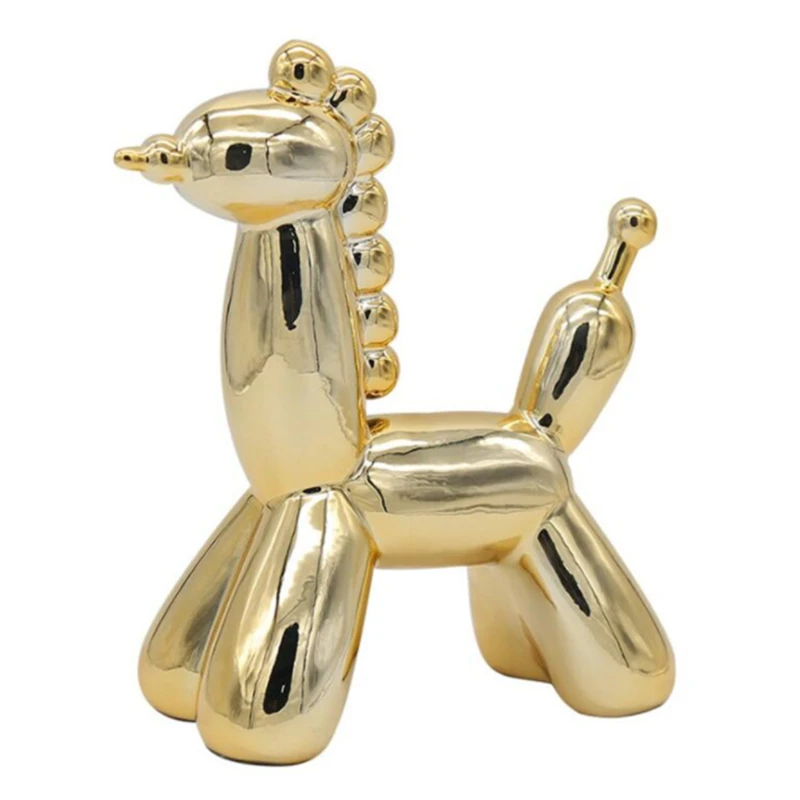 Nordic Electroplating Balloon Dog Horse Ceramics Sculpture Creative Fashion Minimalist Ornament Crafts Modern Bedroom Decoration
Nordic Electroplating Balloon Dog Horse Ceramics Sculpture Creative Fashion Minimalist Ornament Crafts Modern Bedroom Decoration