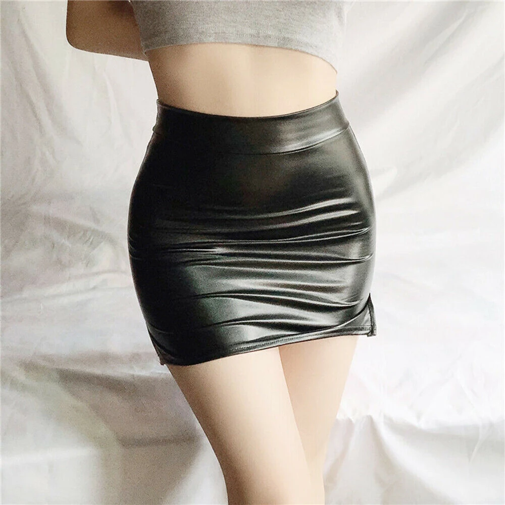 Womens Black PU Leather High Waist Tight Zip Stretch Mini-skirt Dress Skirts New Sexy Harajuku Y2K Aesthetic Vintage Streetwear
Womens Black PU Leather High Waist Tight Zip Stretch Mini-skirt Dress Skirts New Sexy Harajuku Y2K Aesthetic Vintage Streetwear