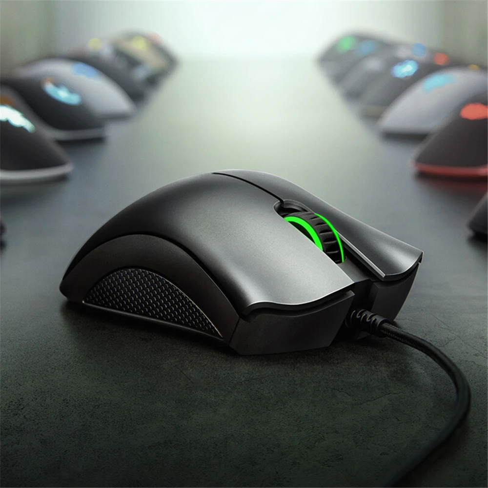 

Razer DeathAdder Essential Wired Gaming Mouse 6400 DPI Ergonomic Chroma Lighting Optimized 220 IPS eSports Mice