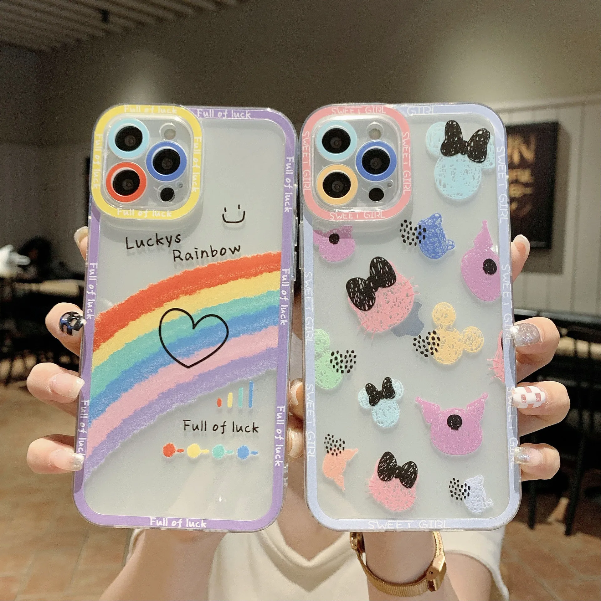 Cute Cartoon Rainbow Bear Silicone Mobile Phone Case For Iphone 13 12 11 Pro Max Mini Xs Xr 7 8 Plus X Se 2 Hand StrapCover
Cute Cartoon Rainbow Bear Silicone Mobile Phone Case For Iphone 13 12 11 Pro Max Mini Xs Xr 7 8 Plus X Se 2 Hand StrapCover