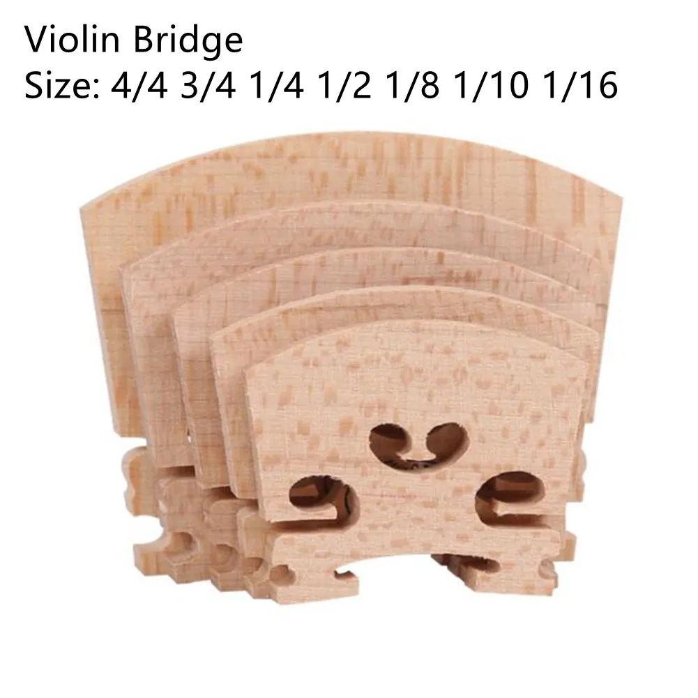 

1PC Violin Bridges Fiddle Maple Wood For 4/4-1/16 Full Size Instrument Accessories Violin Strings Bridge Part Tools