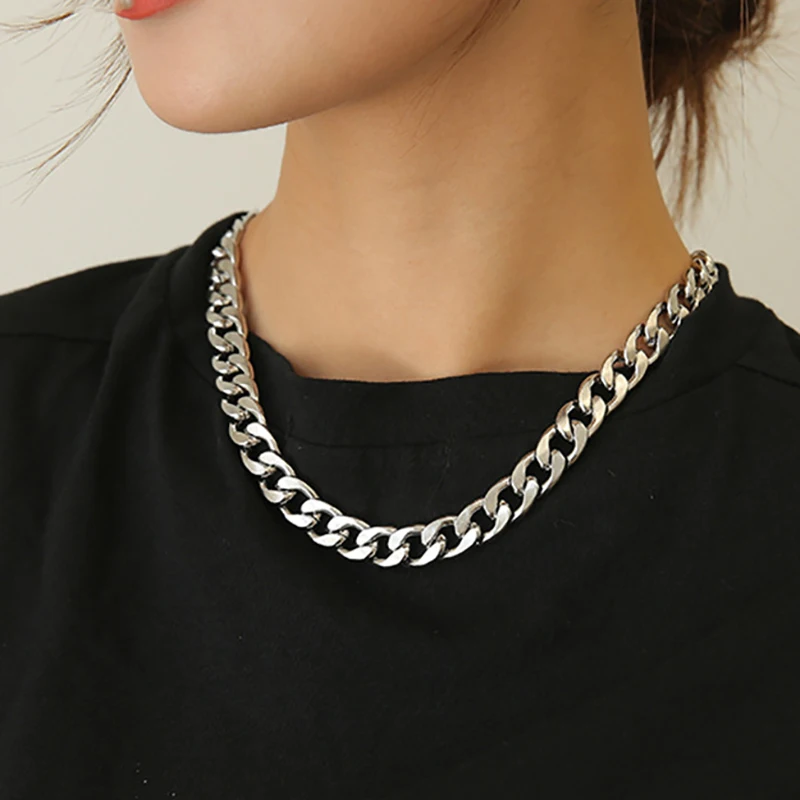 Stainless Steel Chain Necklace Long Hip Hop Cuban Chains On The Neck Fashion Jewelry for Women Men Accessories Friends Gift
Stainless Steel Chain Necklace Long Hip Hop Cuban Chains On The Neck Fashion Jewelry for Women Men Accessories Friends Gift