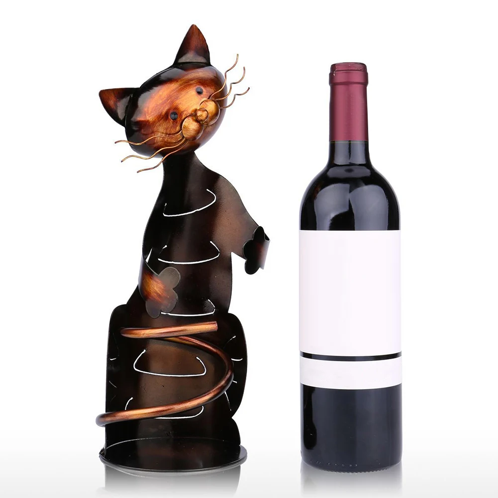 Cat Shaped Wine Holder Metal Sculpture Wine Rack Shelf Wine Stand Creative Decor Crafts for Home Bar Tabletop Birthday Gifts
Cat Shaped Wine Holder Metal Sculpture Wine Rack Shelf Wine Stand Creative Decor Crafts for Home Bar Tabletop Birthday Gifts