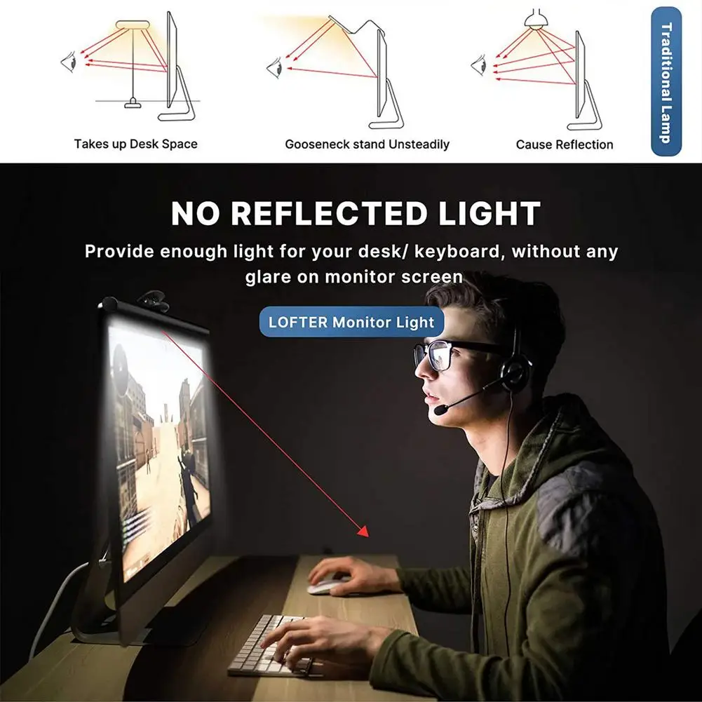Usb Screenbar Light Desk Lamp Computer Laptop Screen Bar Hanging Light Table Lamp For LCD Monitor Lamp Study Reading Light
Usb Screenbar Light Desk Lamp Computer Laptop Screen Bar Hanging Light Table Lamp For LCD Monitor Lamp Study Reading Light