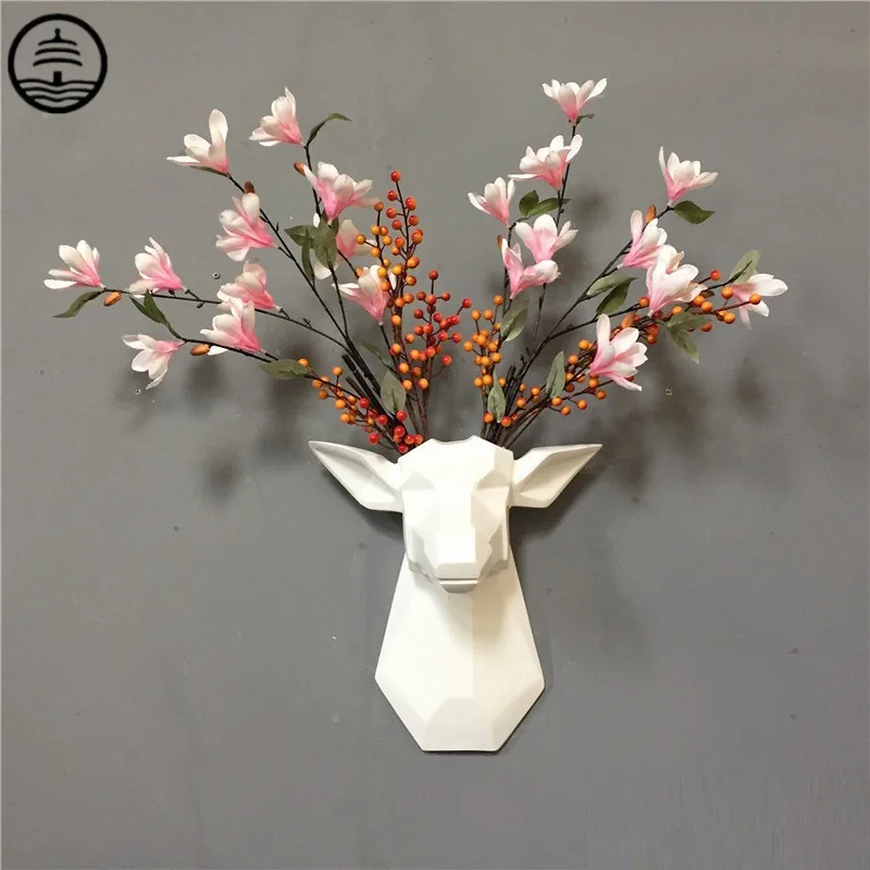 BAO GUANG TA Nordic Abstract Deer Head Wall Hanging Vase Art Dried Flower Arrangement Resin Craft Lucky Animal Home Decor R6254
BAO GUANG TA Nordic Abstract Deer Head Wall Hanging Vase Art Dried Flower Arrangement Resin Craft Lucky Animal Home Decor R6254