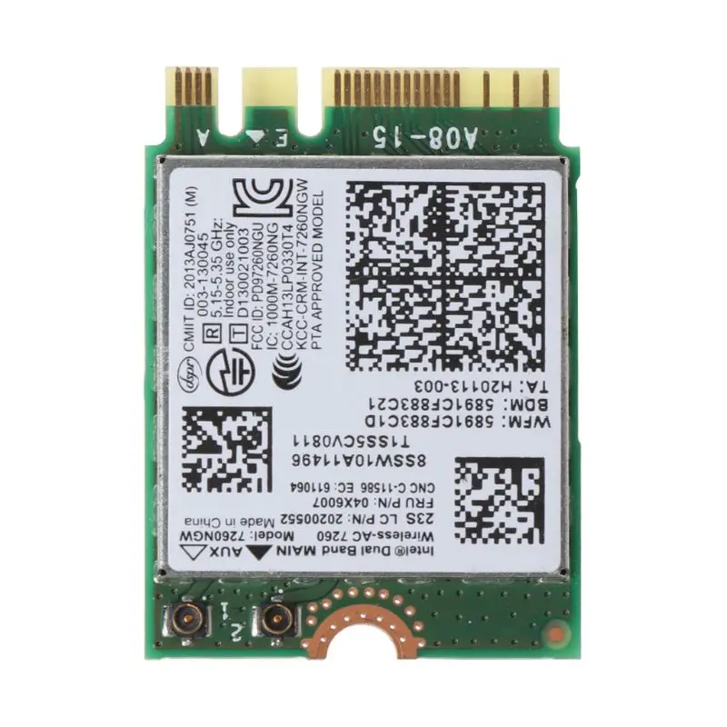 for thinkPad X240 T440 T540P L440 5G Dual Band 7260NGW AC FRU:04X6007 Adapter Dropshipping
for thinkPad X240 T440 T540P L440 5G Dual Band 7260NGW AC FRU:04X6007 Adapter Dropshipping