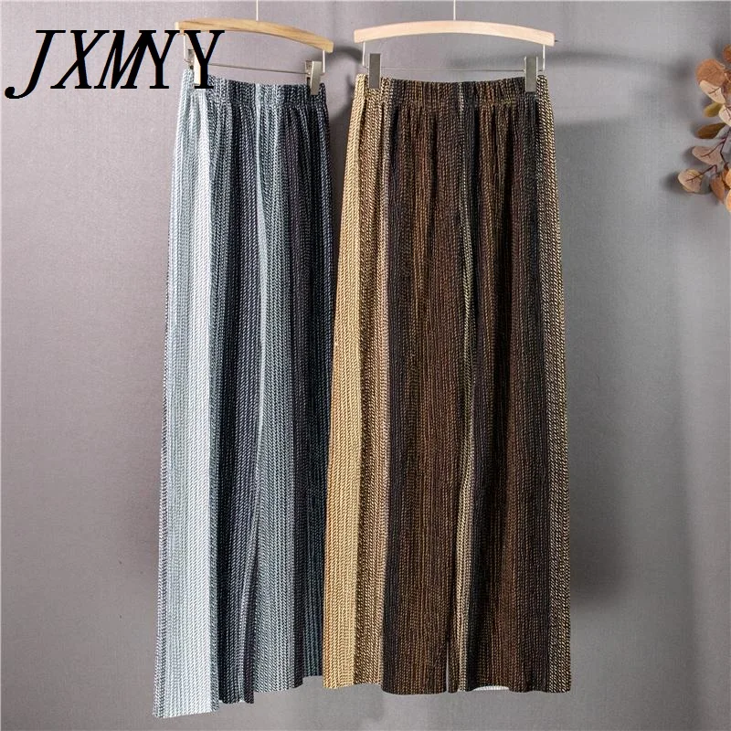 JXMYY 2021 Autumn New Wide-Legged Straight High-Waisted Check Color Retro All-Match Pleated Women's Trousers
JXMYY 2021 Autumn New Wide-Legged Straight High-Waisted Check Color Retro All-Match Pleated Women's Trousers