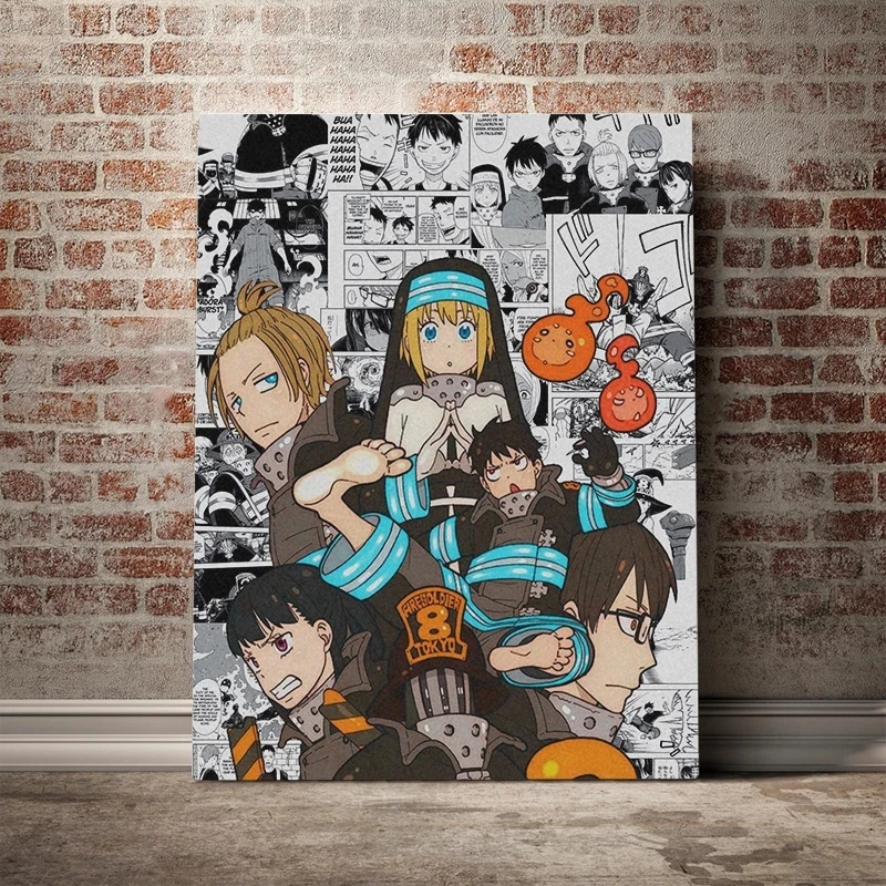Hot Poster Fire Kracht Anime Nordic Canvas Wall Art Painting Hd Prints Pictures Modern Style Voor Woonkamer Home Decor Modular
Hot Poster Fire Kracht Anime Nordic Canvas Wall Art Painting Hd Prints Pictures Modern Style Voor Woonkamer Home Decor Modular