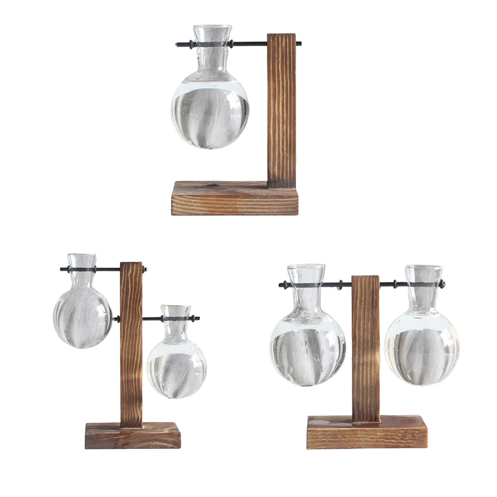 2020 New Desktop Glass Planter Bulb Vase Retro Solid Wooden Stand Hydroponics Plants Home Garden Decor
2020 New Desktop Glass Planter Bulb Vase Retro Solid Wooden Stand Hydroponics Plants Home Garden Decor