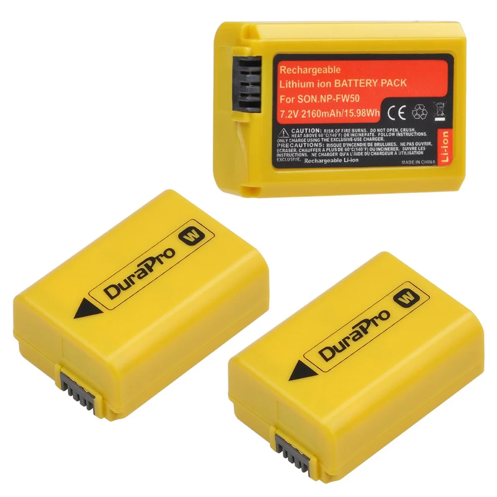 DuraPro 2160mAh NP-FW50 NP FW50 Li-ion Battery for Sony A6500 A6300 A6000 A5000 A3000 NEX-3 a7 7R a7R a7R II
DuraPro 2160mAh NP-FW50 NP FW50 Li-ion Battery for Sony A6500 A6300 A6000 A5000 A3000 NEX-3 a7 7R a7R a7R II